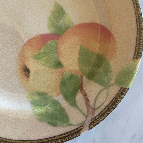 SET OF 2 PTS INTERNATIONAL INTERIORS NEWBURY GENUINE STONEWARE SALAD PLATES - Picture 1 of 8